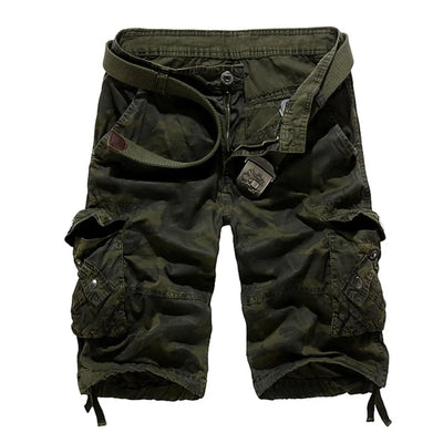 Short cargo camouflage homme