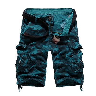 Short cargo camouflage homme