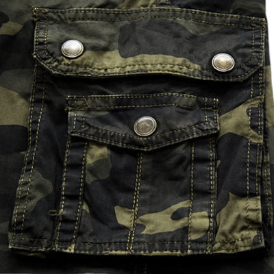 SHORT MILITAIRE AVEC ÉLASTIQUE