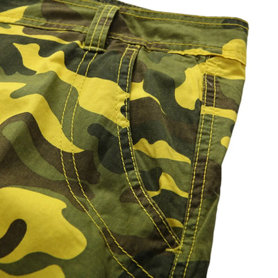 SHORT MILITAIRE - CAMOUFLAGE JAUNE