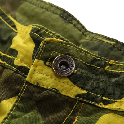 SHORT MILITAIRE - CAMOUFLAGE JAUNE