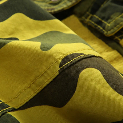 SHORT MILITAIRE - CAMOUFLAGE JAUNE