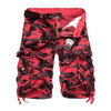 SHORT MILITAIRE - CAMOUFLAGE ROUGE