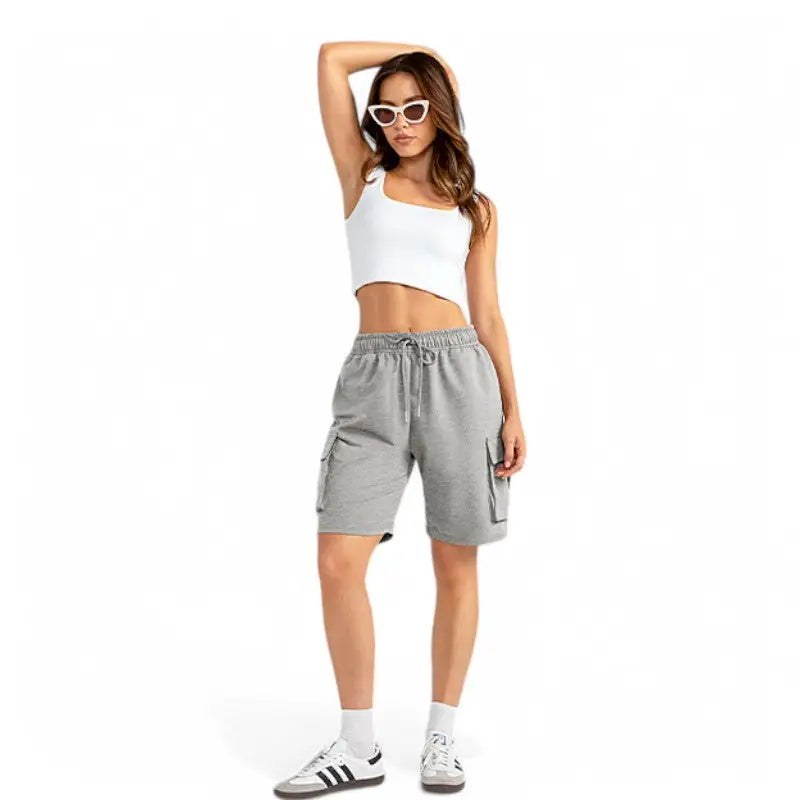 Short randonnée coton femme