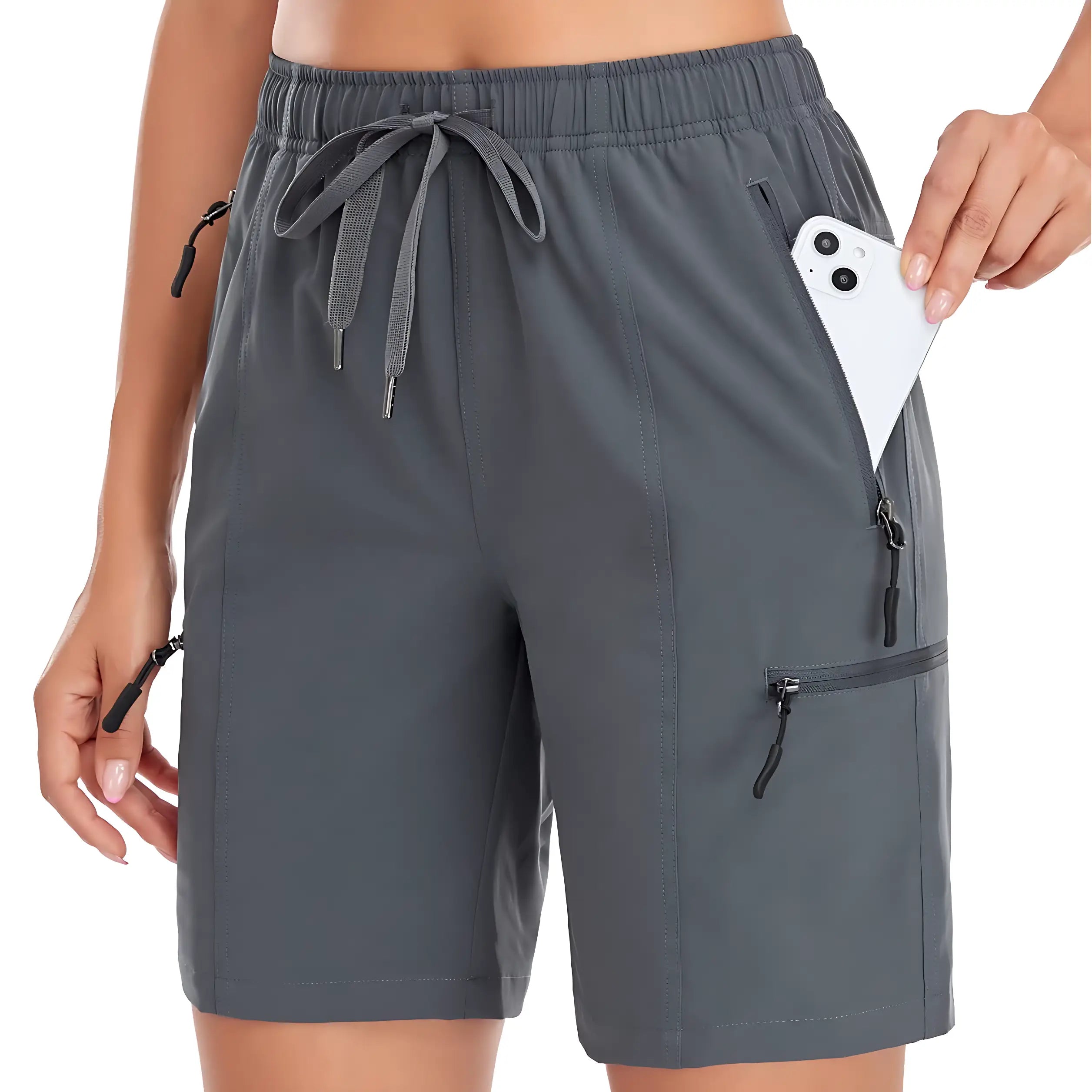 Short randonnée femme kaki