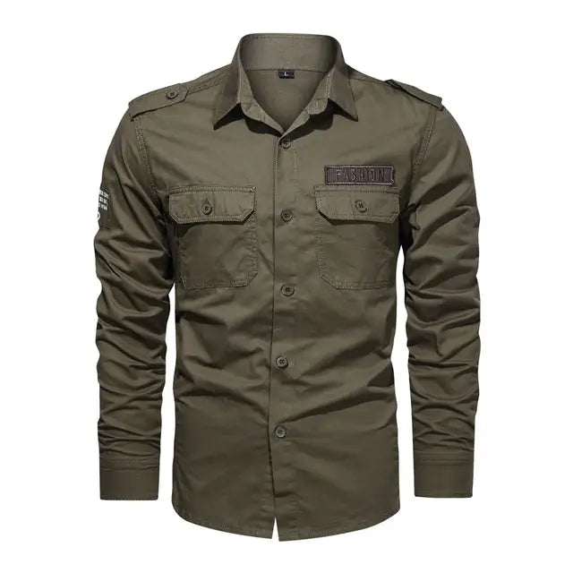 Style militaire hommes chemise