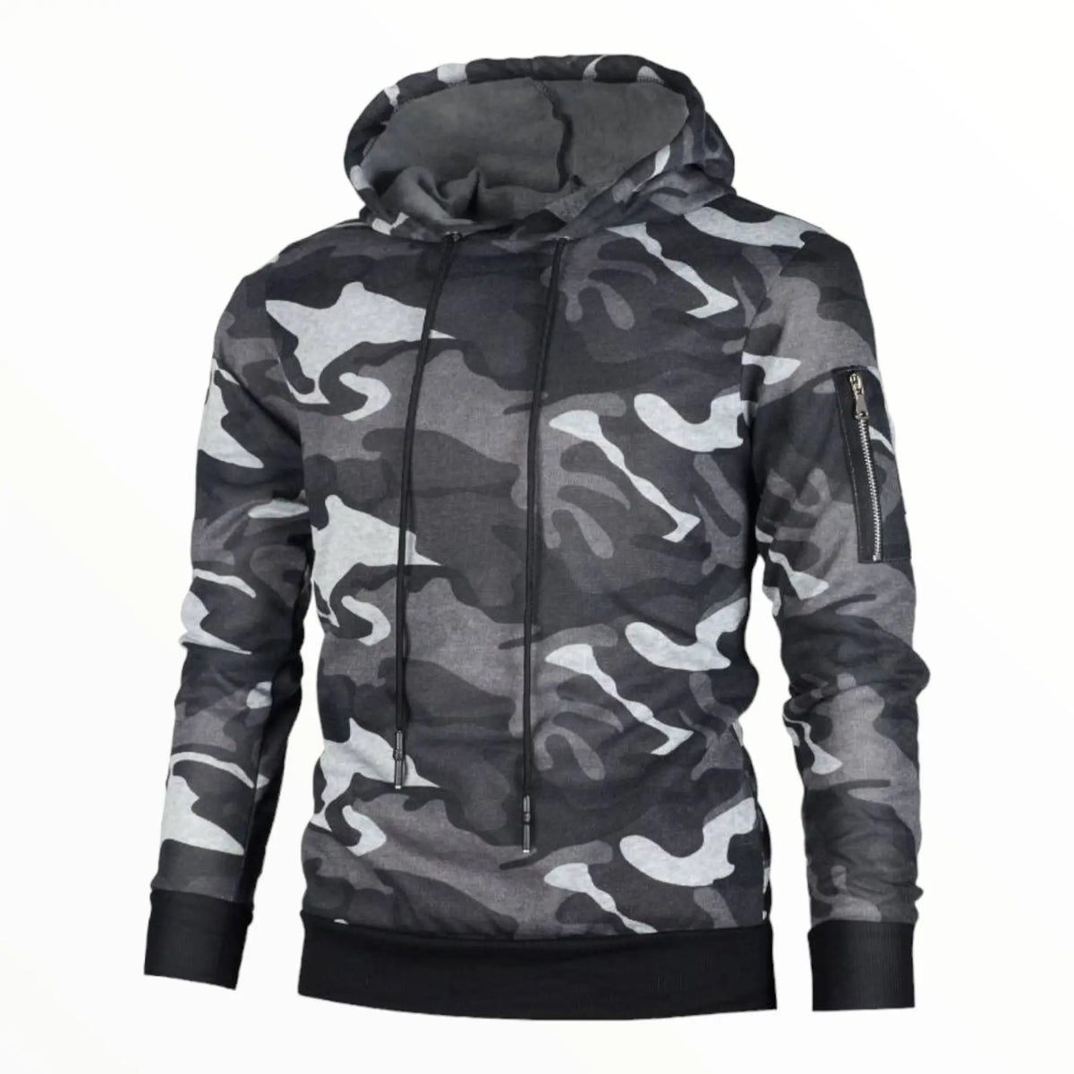 Sweat à capuche camouflage homme