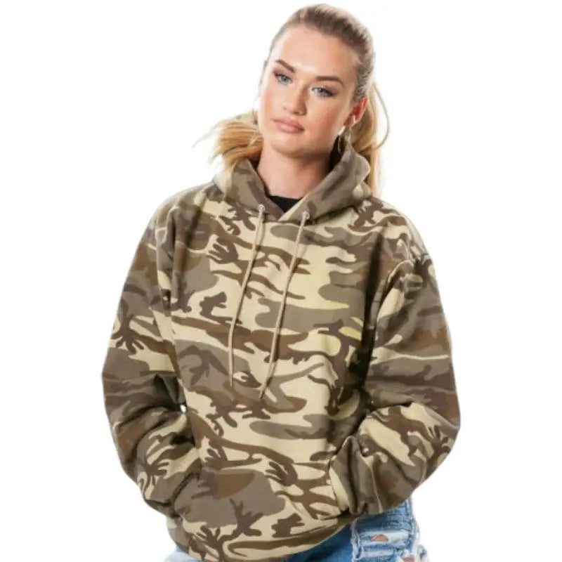 Sweat a capuche militaire femme