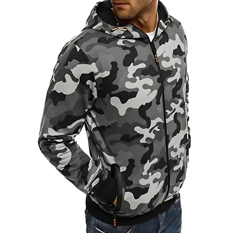 Sweat a capuche militaire homme