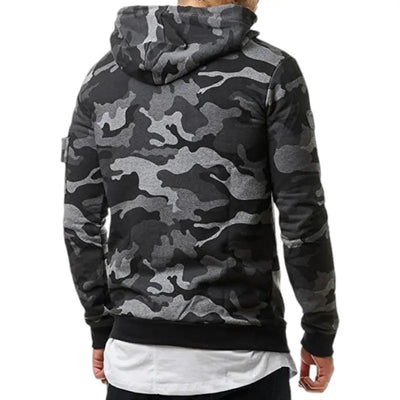 SWEAT MILITAIRE AVEC POCHE ZIP