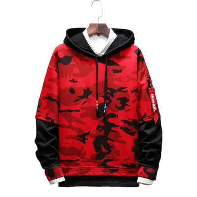 SWEAT MILITAIRE - CAMOUFLAGE ROUGE