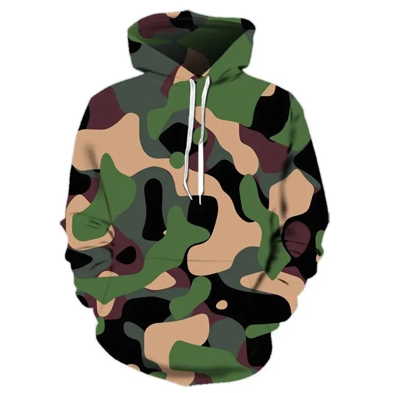 SWEAT MILITAIRE - CAMOUFLAGE VERT