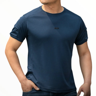 T-shirt militaire bleu
