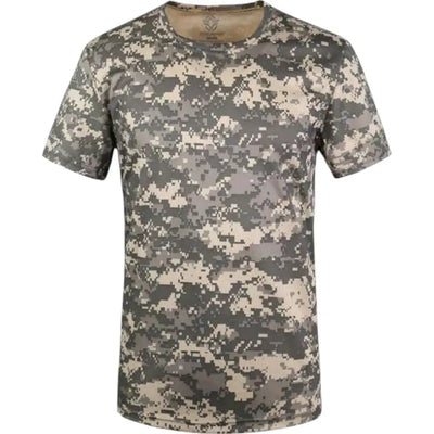 T-SHIRT MILITAIRE - COL EN O