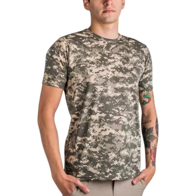 T-SHIRT MILITAIRE - COL EN O