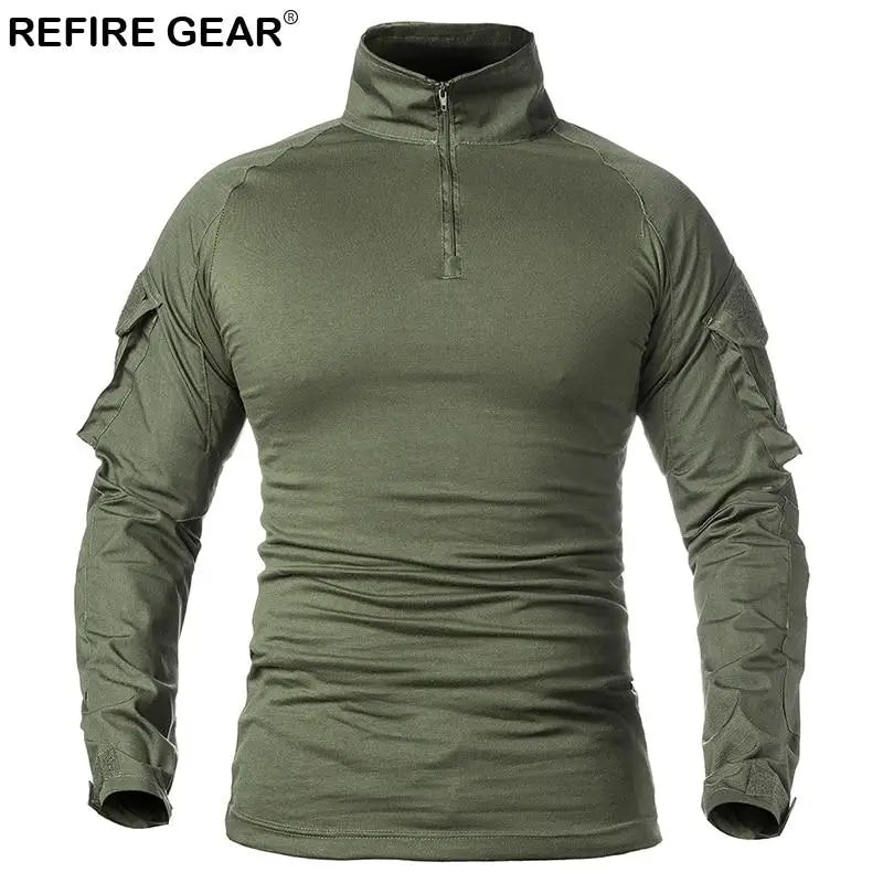 T-SHIRT MILITAIRE EN TISSU ÉLASTIQUE