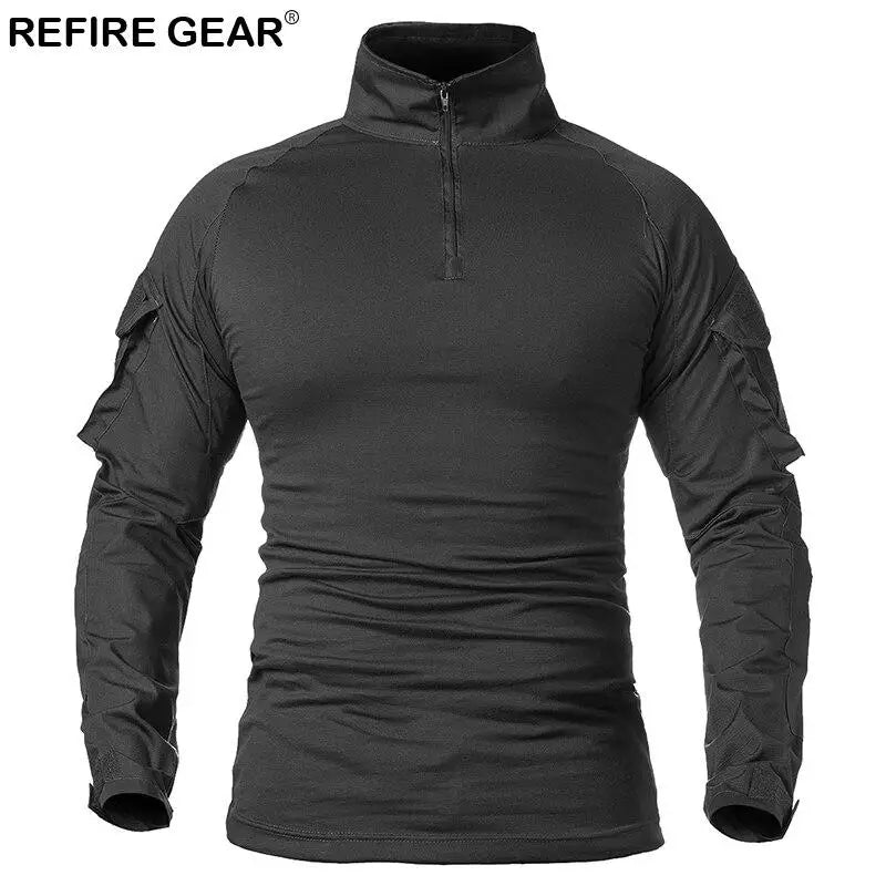 T-SHIRT MILITAIRE EN TISSU ÉLASTIQUE
