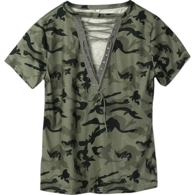 T shirt militaire femme