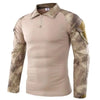 T-shirt militaire manche longue avec porte insigne