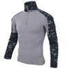 T-shirt militaire manche longue avec porte insigne