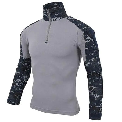 T-shirt militaire manche longue avec porte insigne