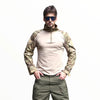 T-shirt militaire manche longue avec porte insigne