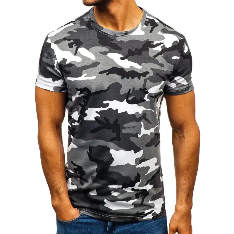 T shirt motif militaire