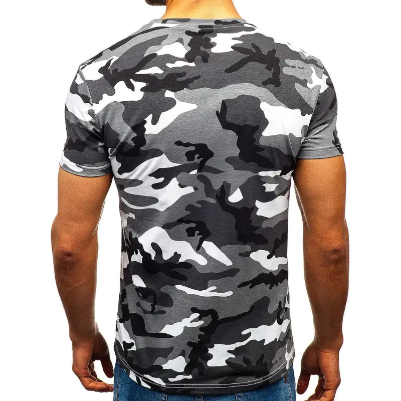 T shirt motif militaire