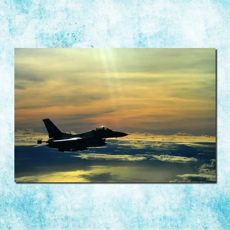 TABLEAU MILITAIRE AVION DE CHASSE