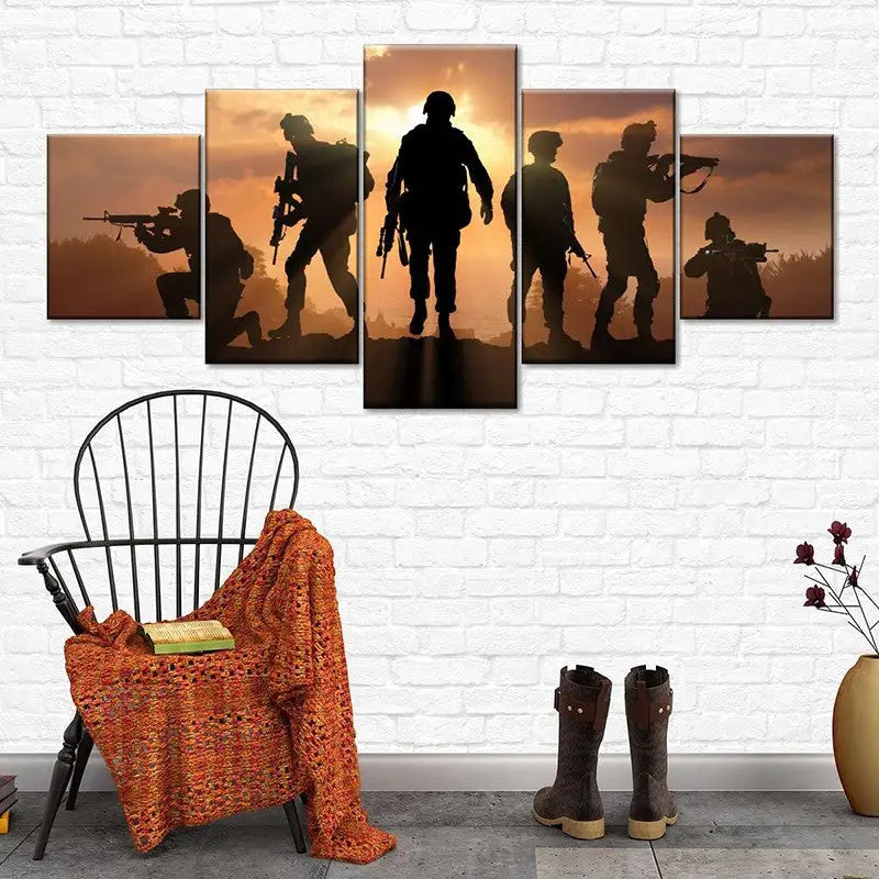 TABLEAU MILITAIRE - SOLDAT CONTEMPORAIN