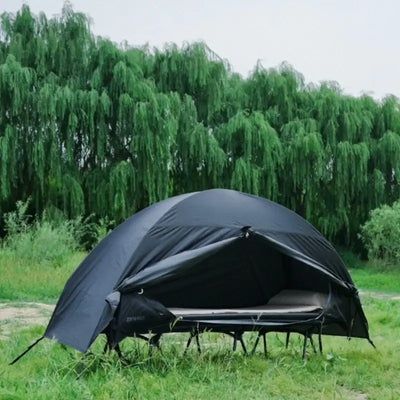 Tente randonnée interieur noir