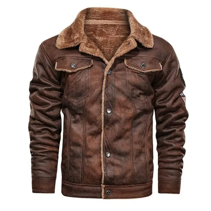 Veste aviateur homme imitation cuir