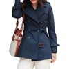 Veste Bleue esprit militaire femme