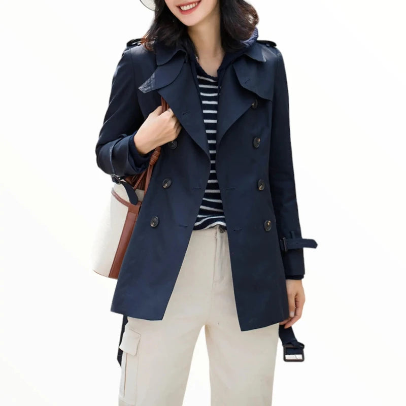 Veste militaire femme bleu marine sale