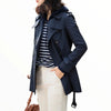 Veste Bleue esprit militaire femme