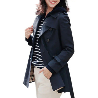 Veste Bleue esprit militaire femme