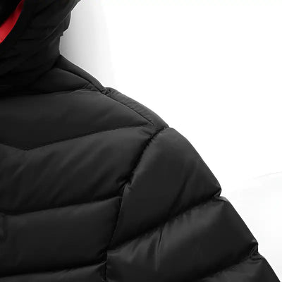 Veste chauffante 11 zones noire et rouge avec double commande