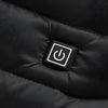 Veste chauffante 11 zones noire et rouge avec double commande