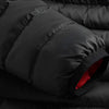 Veste chauffante 11 zones noire et rouge avec double commande