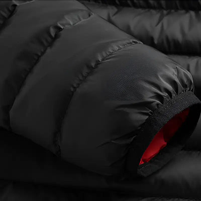 Veste chauffante 11 zones noire et rouge avec double commande