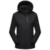 Veste chauffante automne hiver avec capuche amovible femme