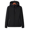 Veste chauffante automne hiver avec capuche amovible femme