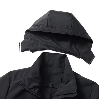 Veste chauffante automne hiver avec capuche amovible femme