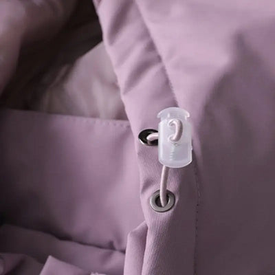 Veste chauffante automne hiver avec capuche amovible femme