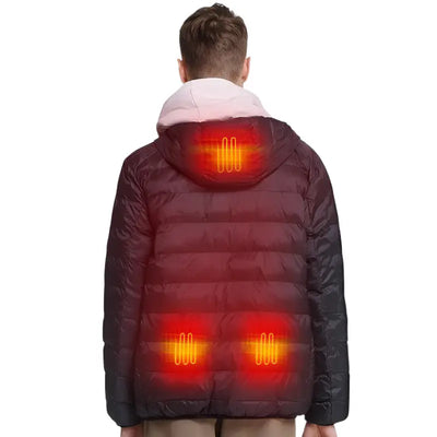 Veste chauffante électrique homme