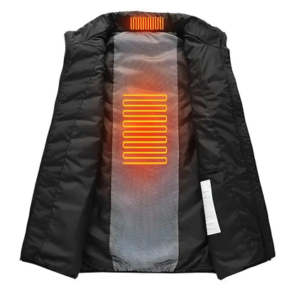 Veste chauffante grande taille homme