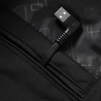 Veste chauffante homme noir