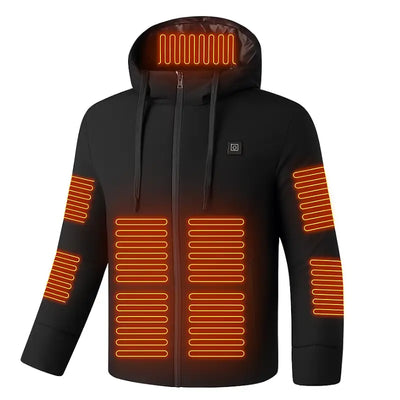 Veste chauffante homme noir