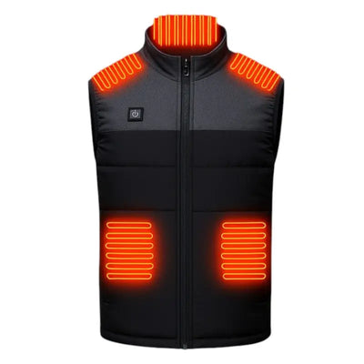 Veste chauffante homme sans manche