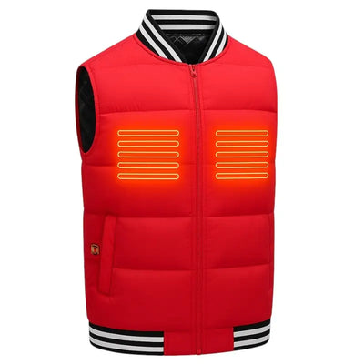 Veste chauffante rouge